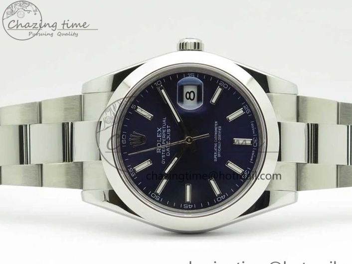 Best 1:1 41mm 126334 II Dial SS BP Oyster Bracelet Makers Blue DateJust Edition on Sticks 0424